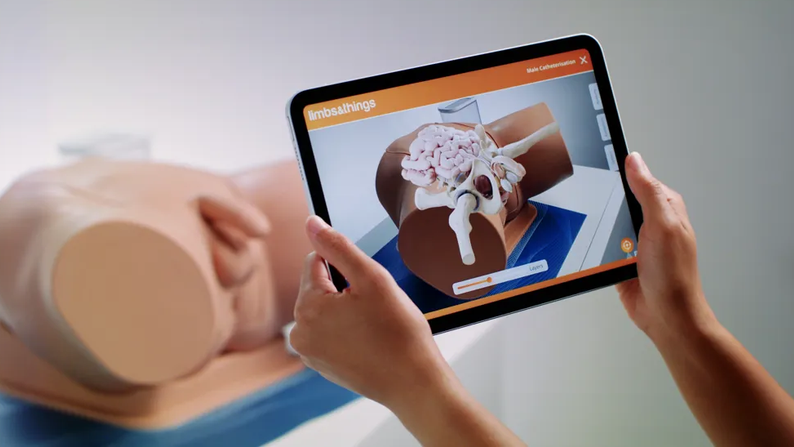 Male Catheterization Trainer with Augmented Reality (60870)